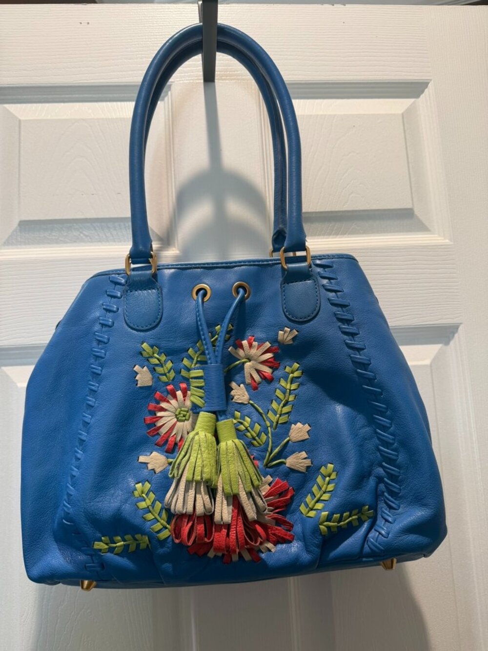 Isabella Fiore Shoulder Bag - Teal Floral